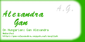 alexandra gan business card